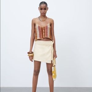 Zara Tied Skort Size: S